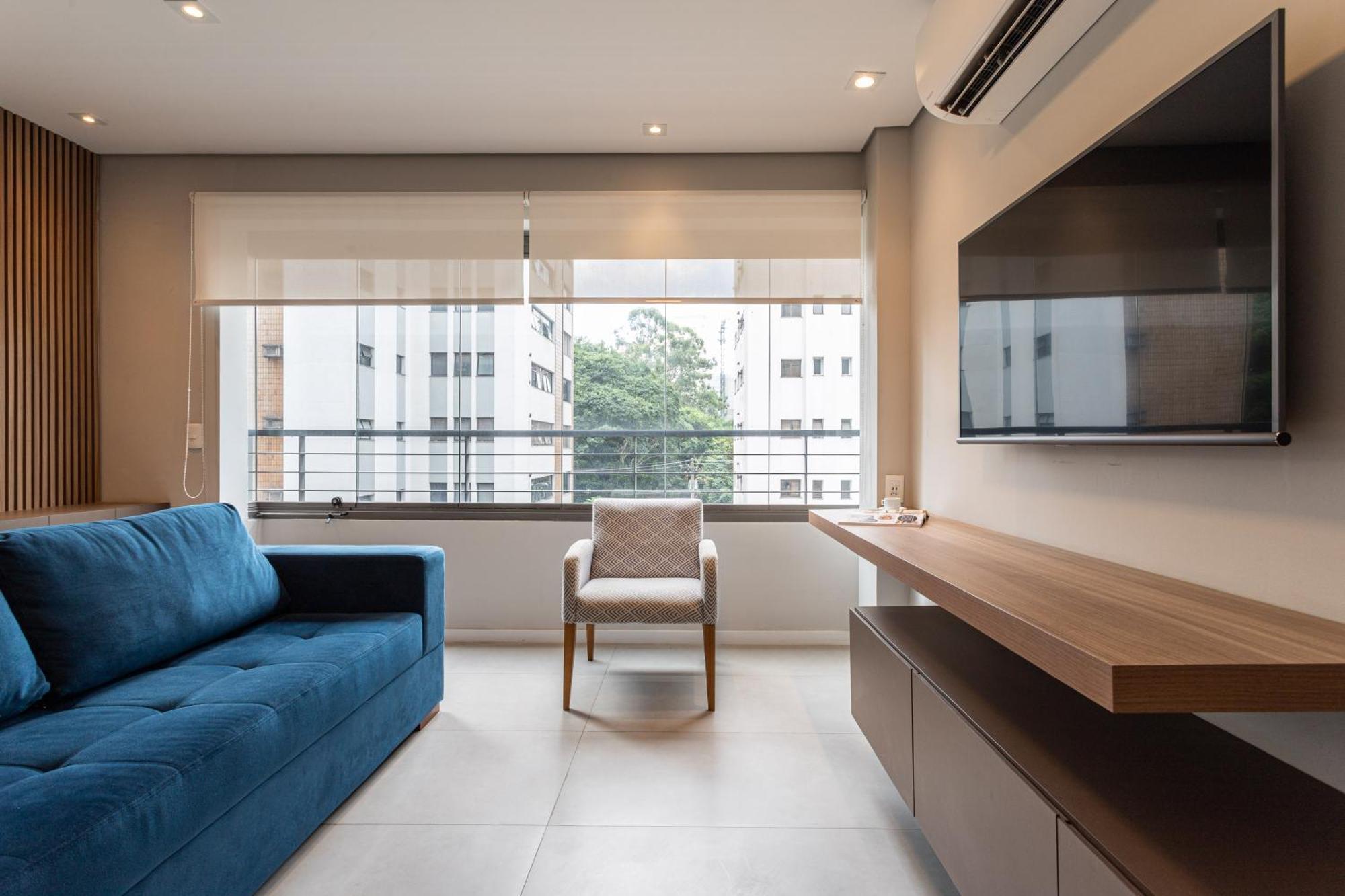 סאו פאולו Predio Residencial Moderno Proximo Ao Parque Do Ibirapuera - Next Vila Nova חדר תמונה