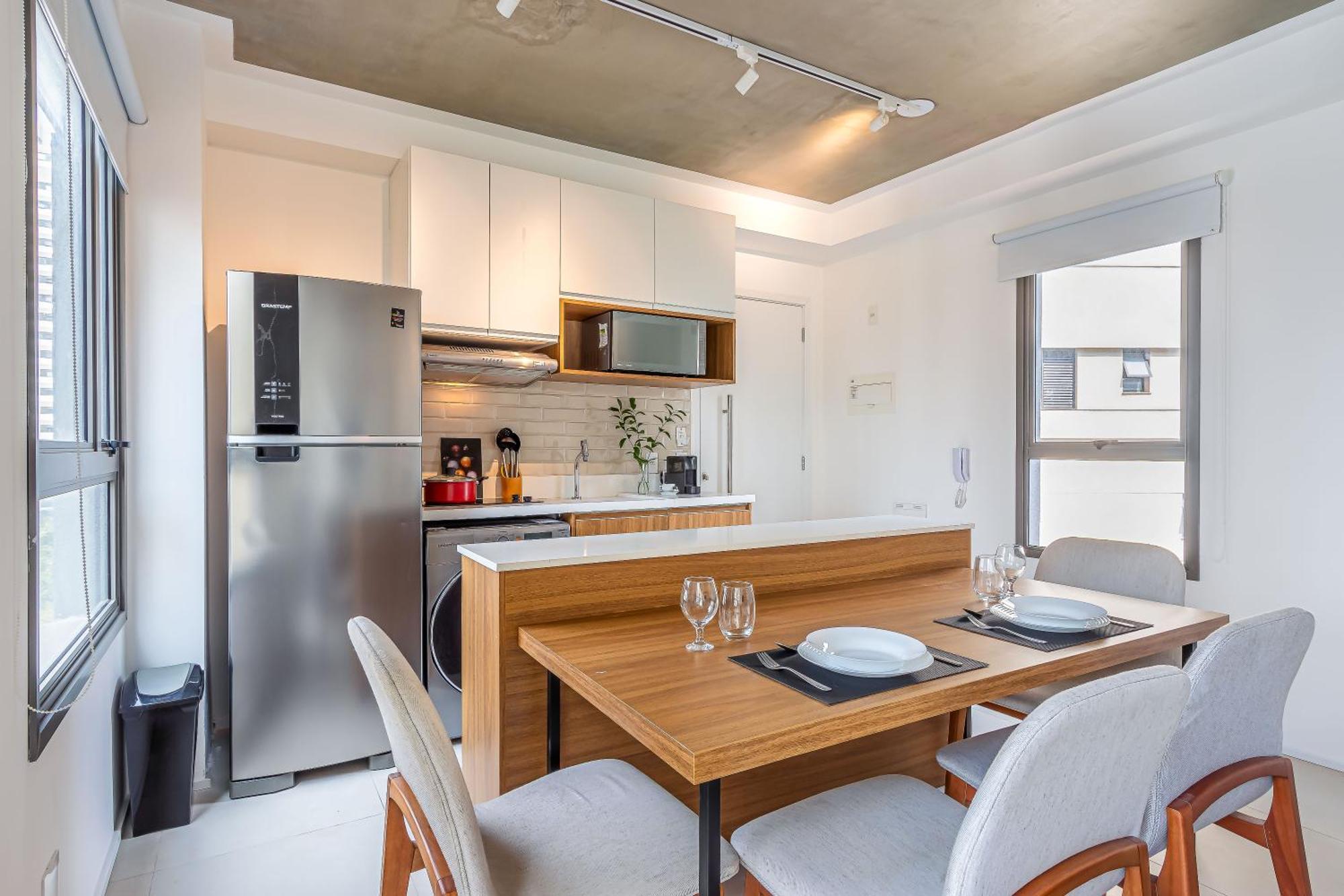 סאו פאולו Predio Residencial Moderno Proximo Ao Parque Do Ibirapuera - Next Vila Nova חדר תמונה