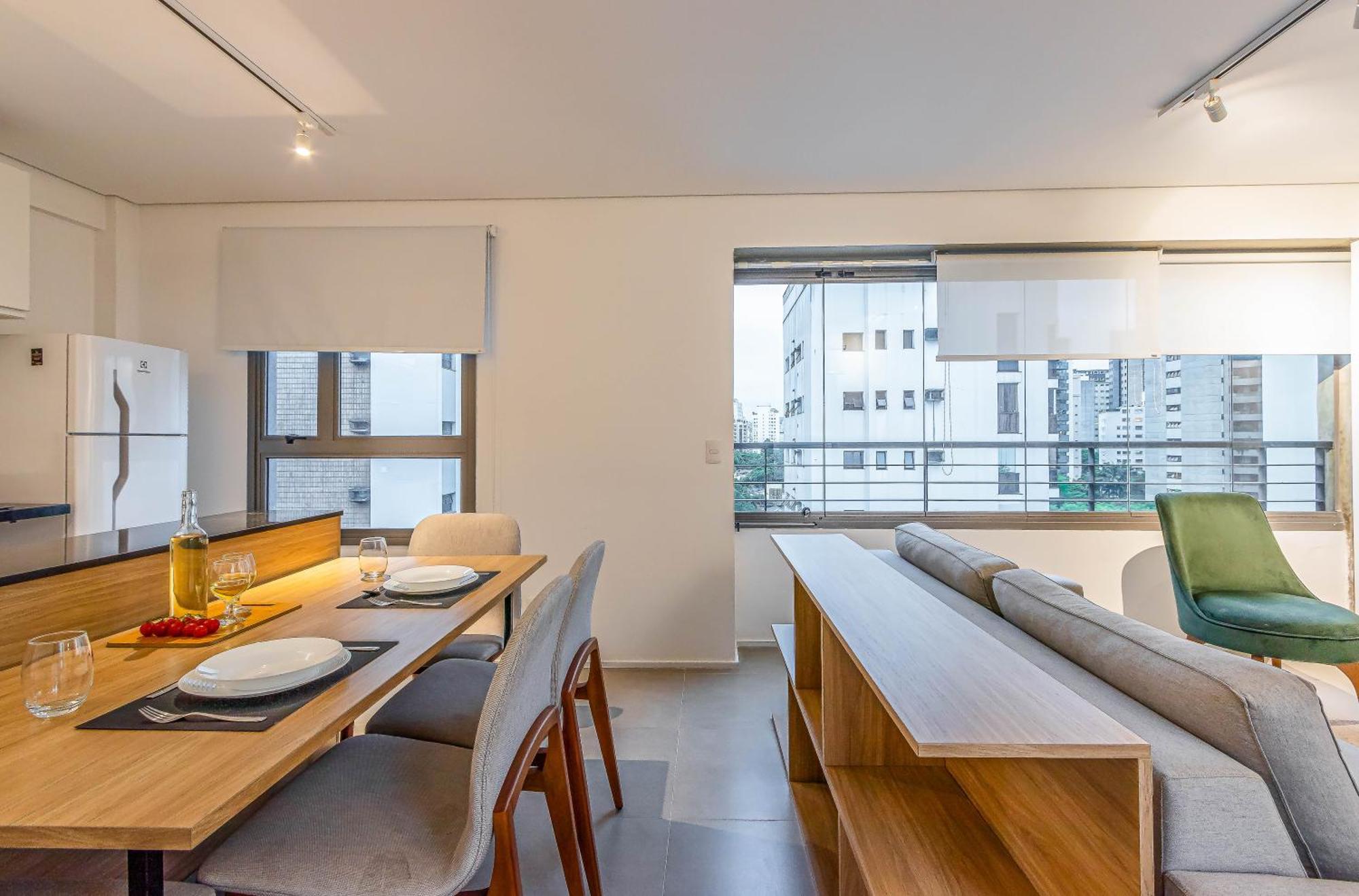 סאו פאולו Predio Residencial Moderno Proximo Ao Parque Do Ibirapuera - Next Vila Nova חדר תמונה