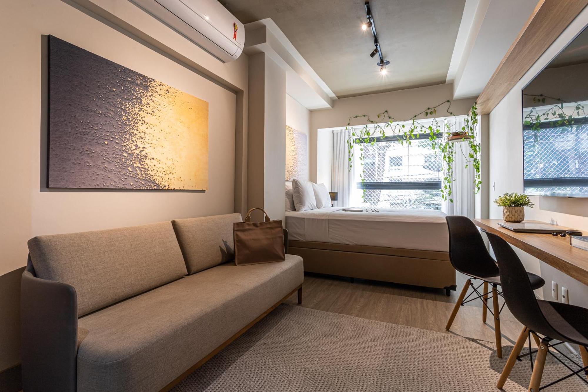 סאו פאולו Predio Residencial Moderno Proximo Ao Parque Do Ibirapuera - Next Vila Nova חדר תמונה