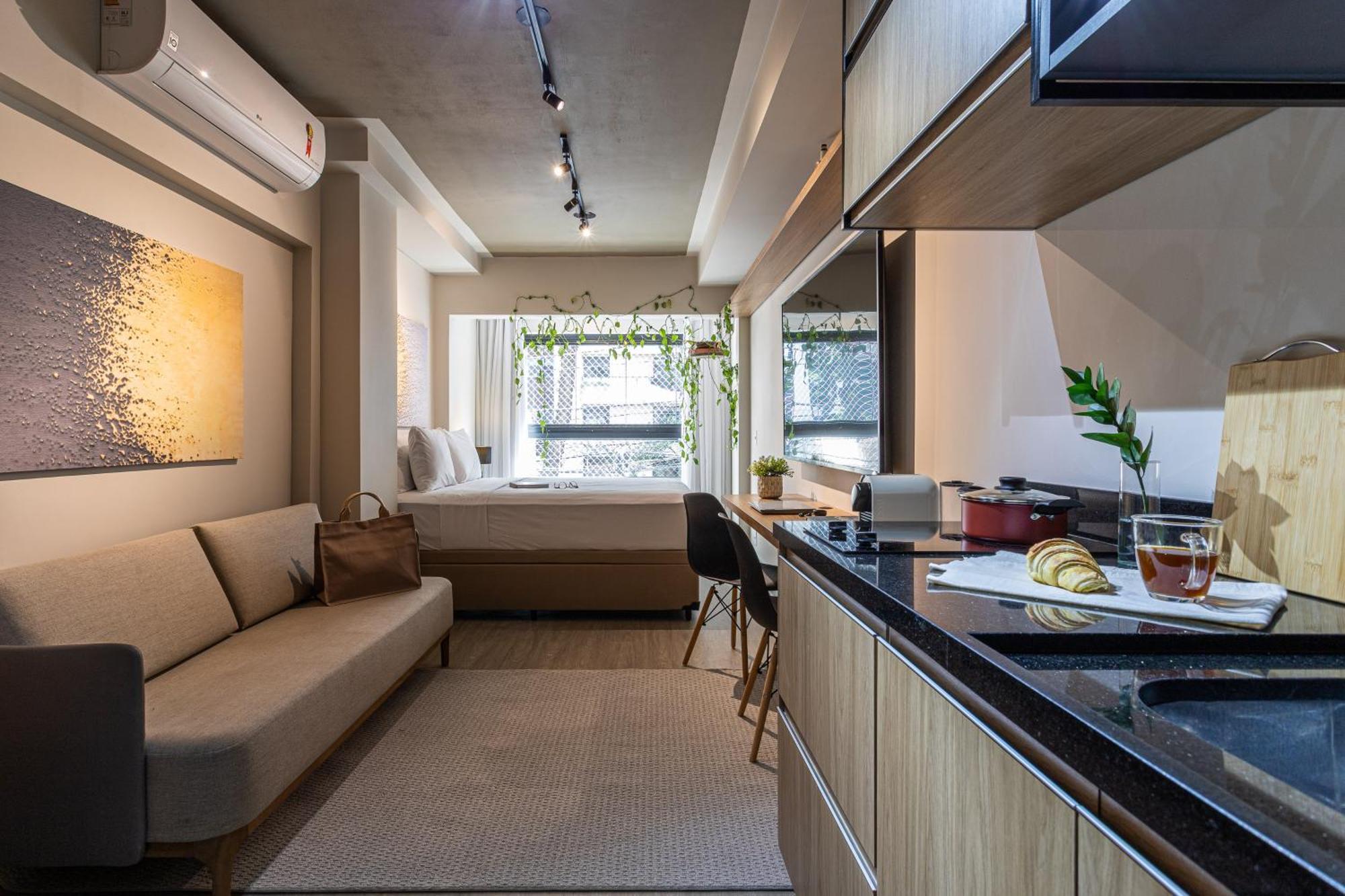 סאו פאולו Predio Residencial Moderno Proximo Ao Parque Do Ibirapuera - Next Vila Nova חדר תמונה